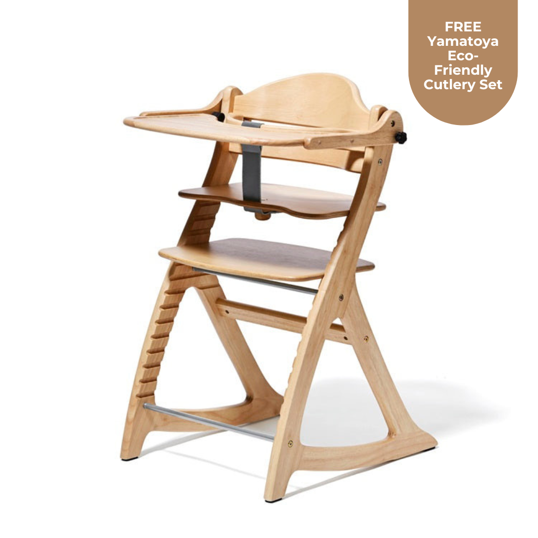 *NEW* Yamatoya Sukusuku GL High Chair - Natural