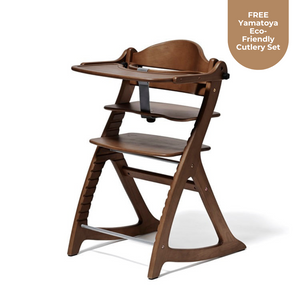 *NEW* Yamatoya Sukusuku GL High Chair - Dark Brown