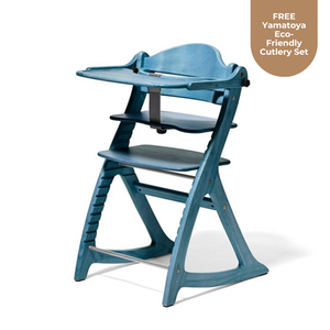 *NEW* Yamatoya Sukusuku GL High Chair - Blue Wash