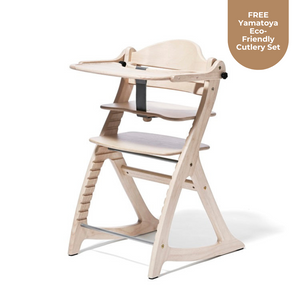 *NEW* Yamatoya Sukusuku GL High Chair - White Wash