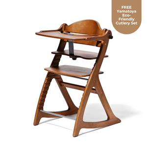 *NEW* Yamatoya Sukusuku GL High Chair - Light Brown