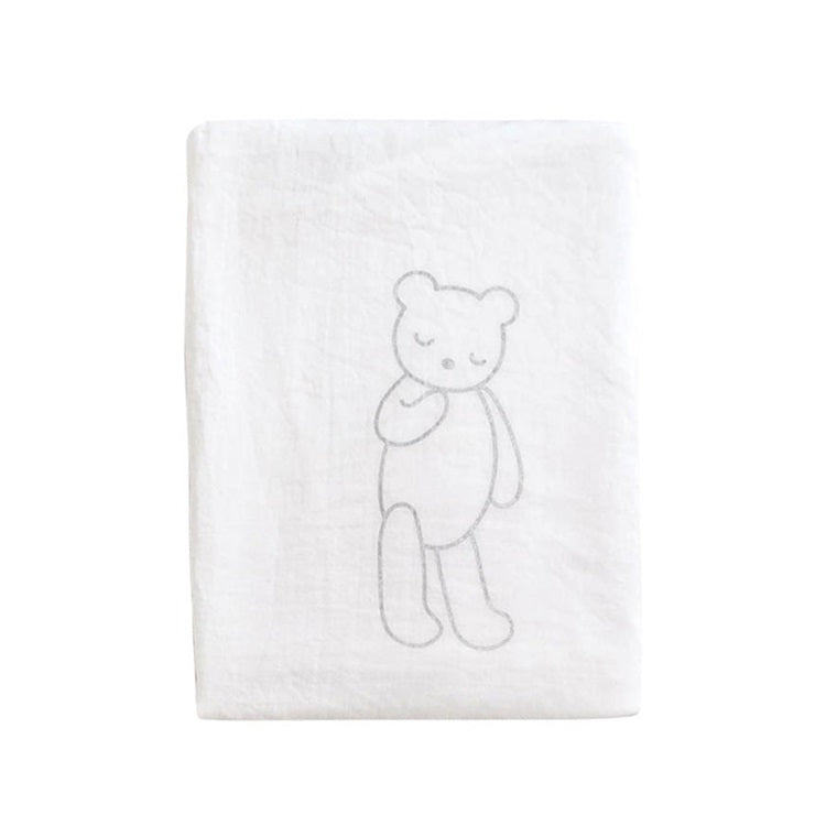 *New* 10mois Goodnight Bear Fitted Sheet - White