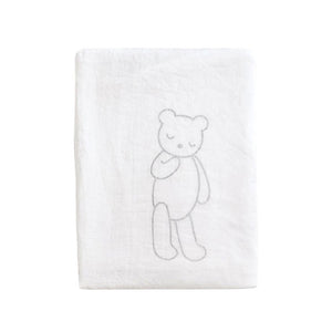 *New* 10mois Goodnight Bear Fitted Sheet - White (Pre-Order)