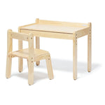 Load image into Gallery viewer, Yamatoya Norsta Little table is an adjustable table for toddles and kids ages 18 months to 6 years old. It comes with pull out drawer
