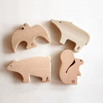 Load image into Gallery viewer, Oak Village Wooden Blocks - Forest Animals
