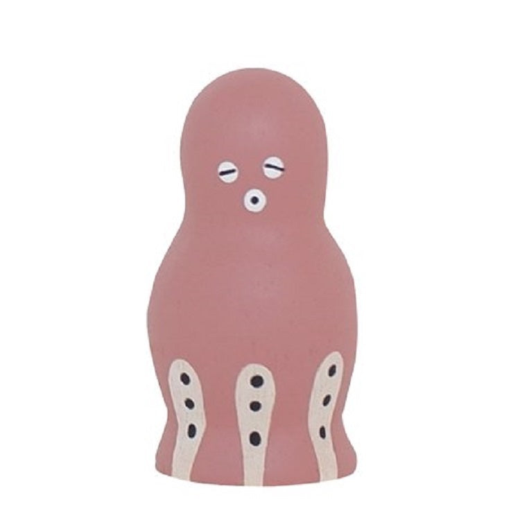*Limited-Edition* T-Lab. Pole Pole Wooden Octopus (Pink)