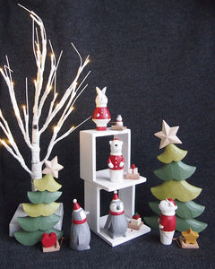 *Christmas-Edition* T-Lab. Wooden Santa Rabbit - Snowman