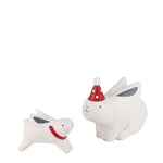 Load image into Gallery viewer, *Christmas-Edition* T-Lab. Pole Pole Parent and Child Wooden Rabbits
