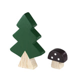 Load image into Gallery viewer, T-Lab. Pole Pole Wooden Fir Tree and Mushroom

