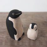 Load image into Gallery viewer, T-Lab. Pole Pole Parent and Child Wooden Penguins
