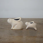 Load image into Gallery viewer, T-Lab. Pole Pole Parent and Child Wooden Rabbits
