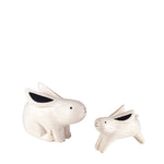 Load image into Gallery viewer, T-Lab. Pole Pole Parent and Child Wooden Rabbits
