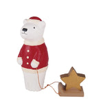 Load image into Gallery viewer, *Christmas-Edition* T-Lab. Wooden Santa Polar Bear - Star
