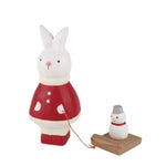 Load image into Gallery viewer, *Christmas-Edition* T-Lab. Wooden Santa Rabbit - Snowman
