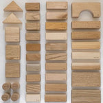 Load image into Gallery viewer, Oak Village Building Blocks In Wooden Box
