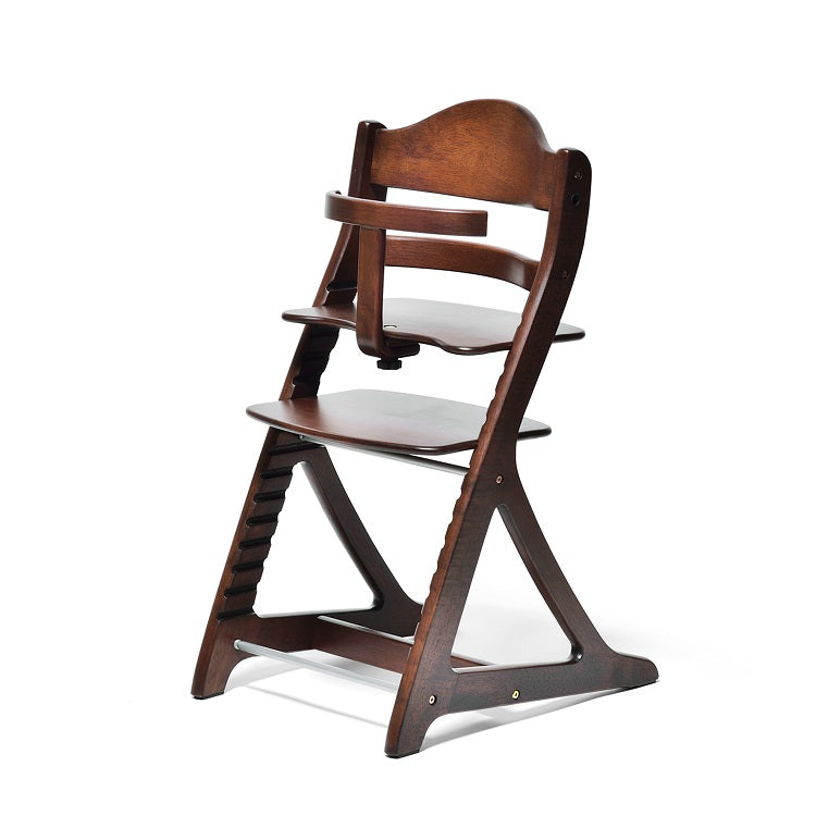 Yamatoya Sukusuku Slim+ High Chair - Dark Brown
